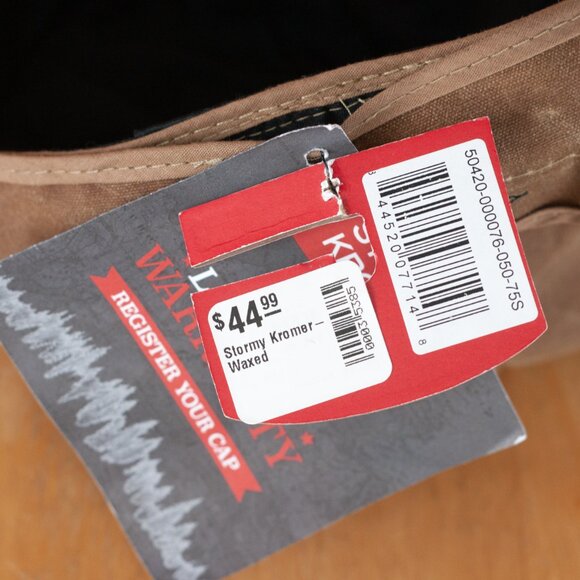 Stormy Kromer Waxed Cotton 1903 Hat in Sand Made In USA - NWT Size 7-3/4" - Picture 6 of 6